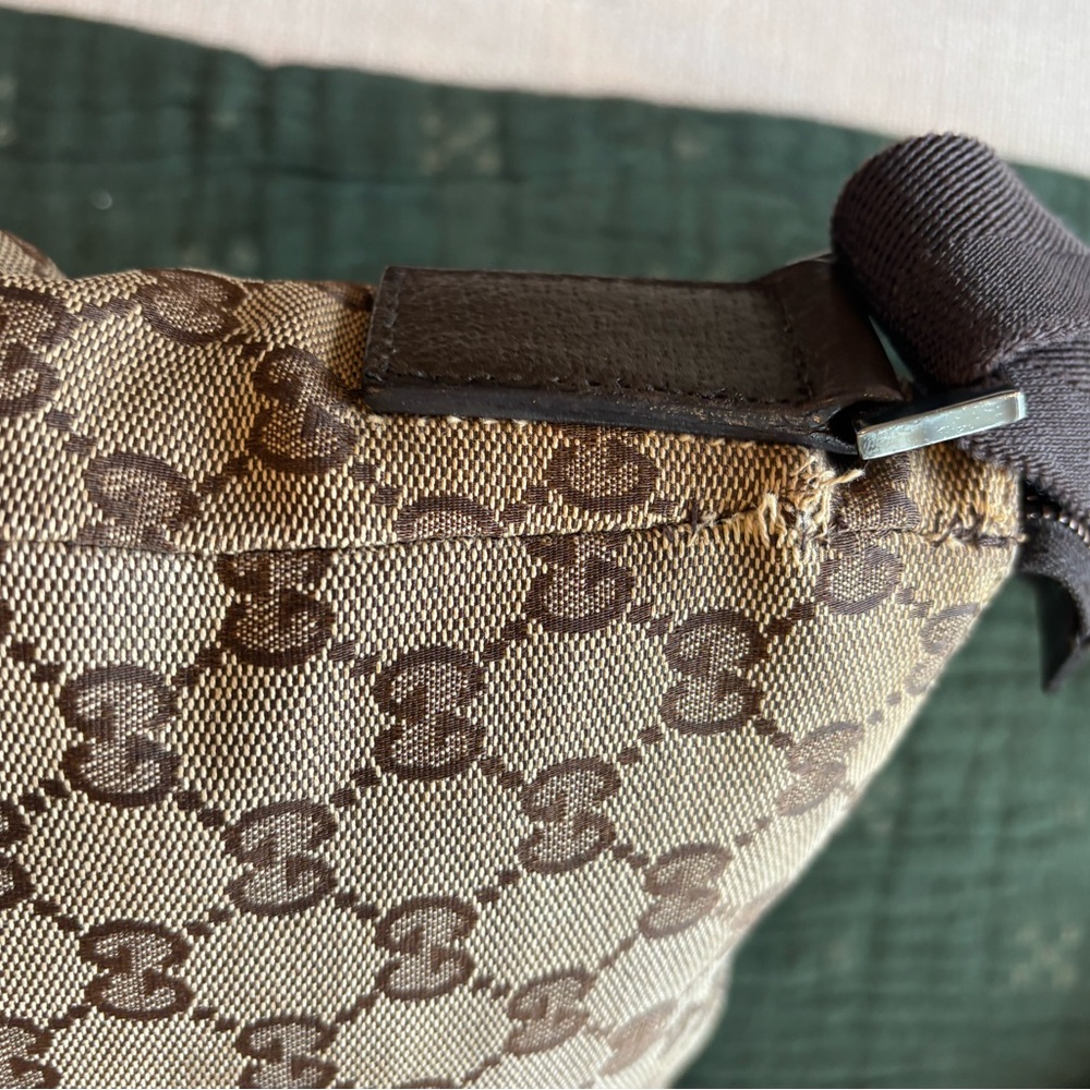 Gucci Tan and Brown Monogram Bag 234 - Picture 10 of 16